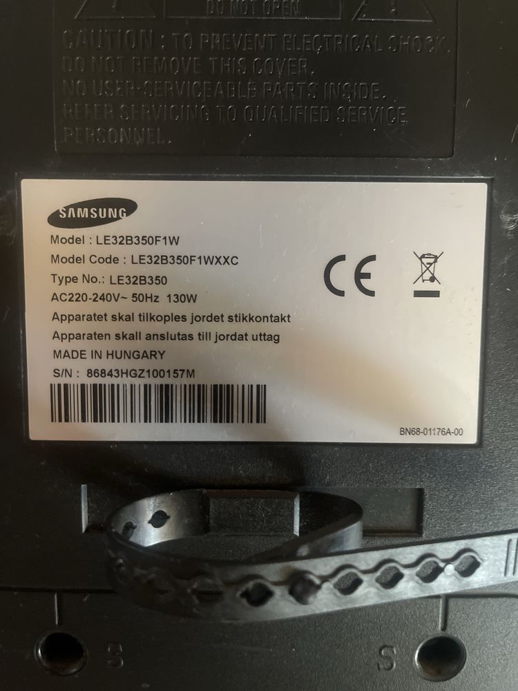 TV Samsung 32’’ – usada, sem comando e sem suporte