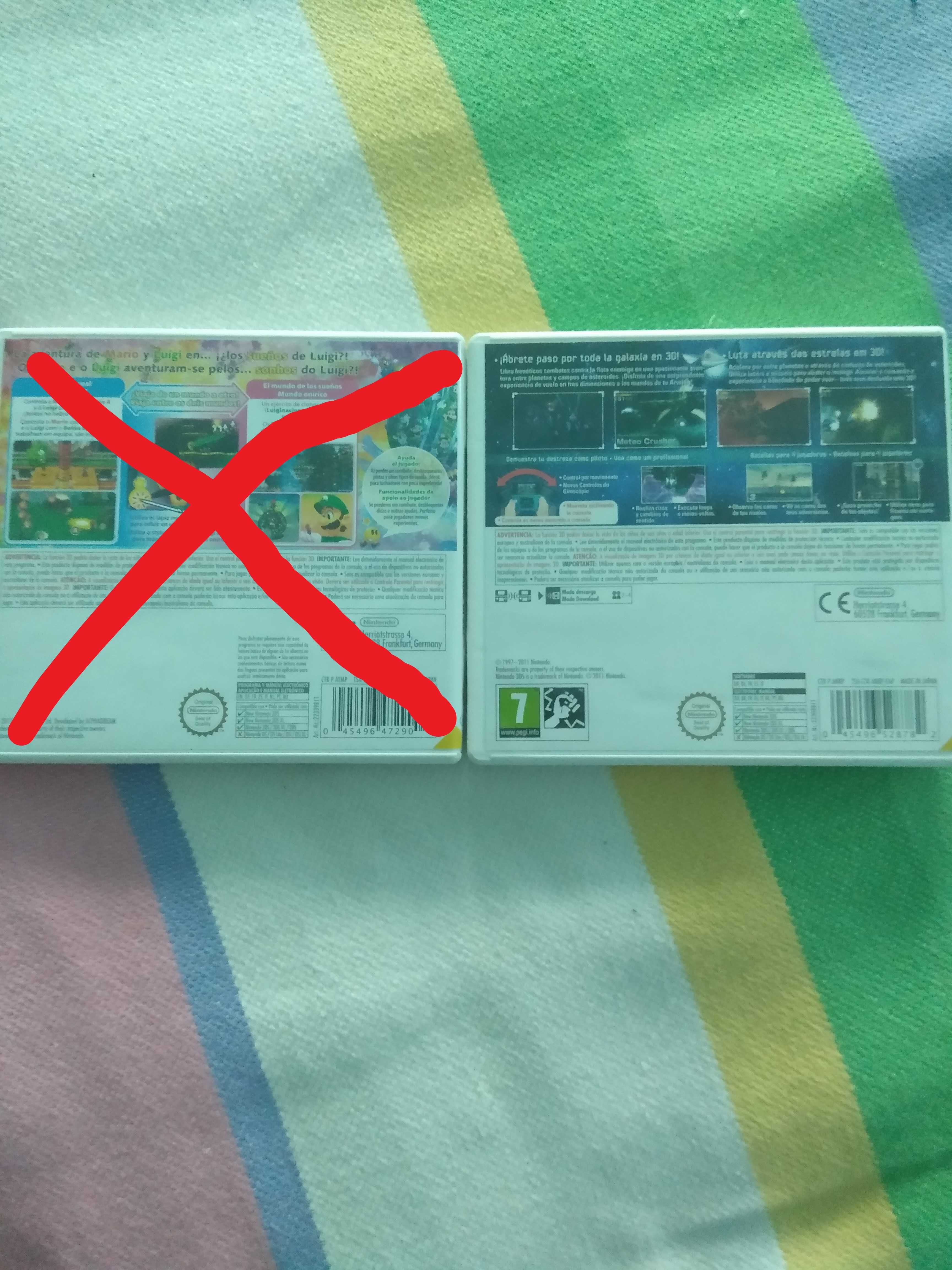 Jogos 3DS - Starfox e Mario & Luigi