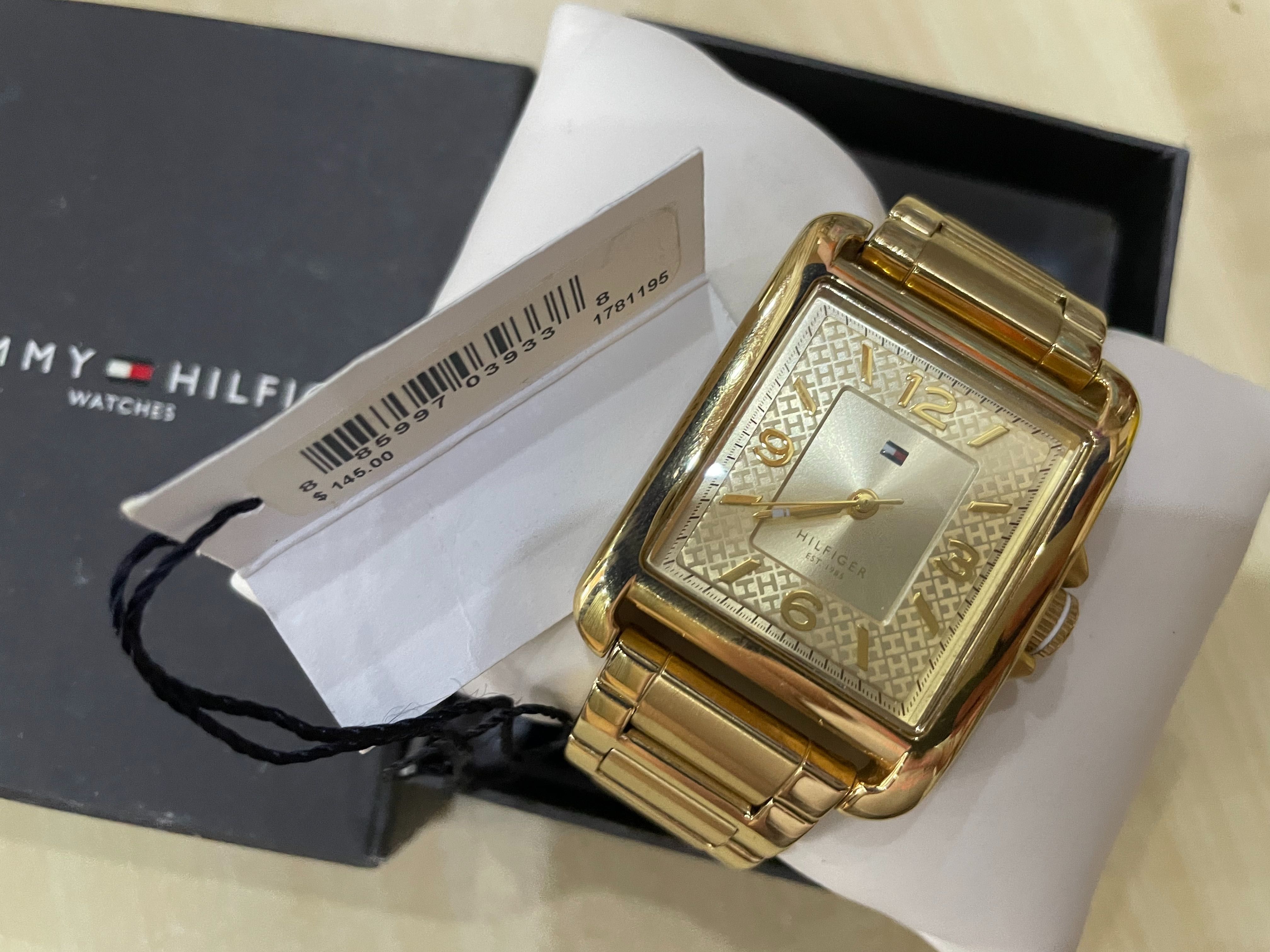 Оригинальные кварцевые часы Tommy Hilfiger Gold-plated stainless steel
