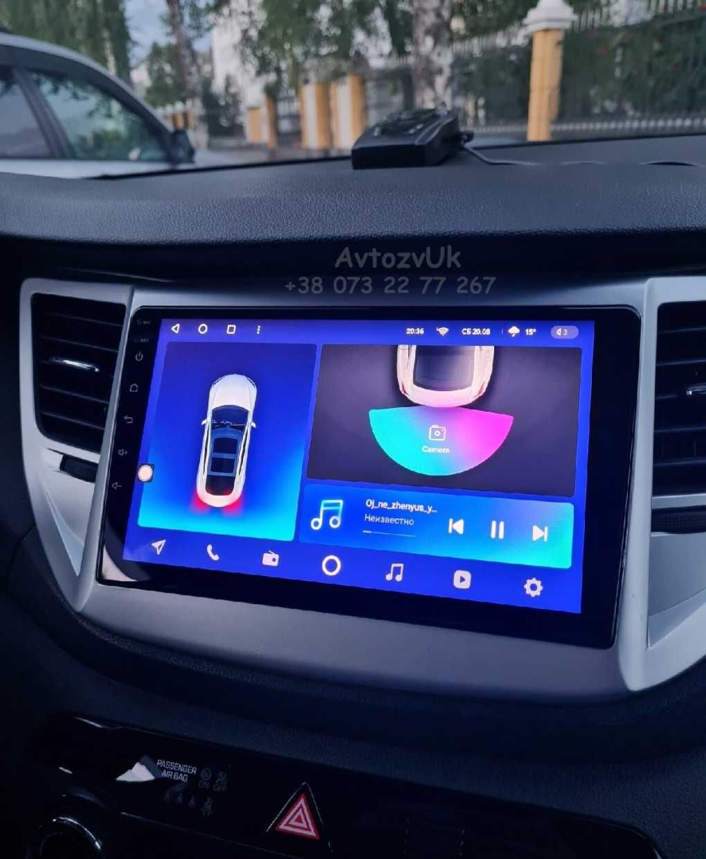 Магнитола TUCSON Hyundai IX35 GPS Tesla Туксон Дисплей CarPlay Android