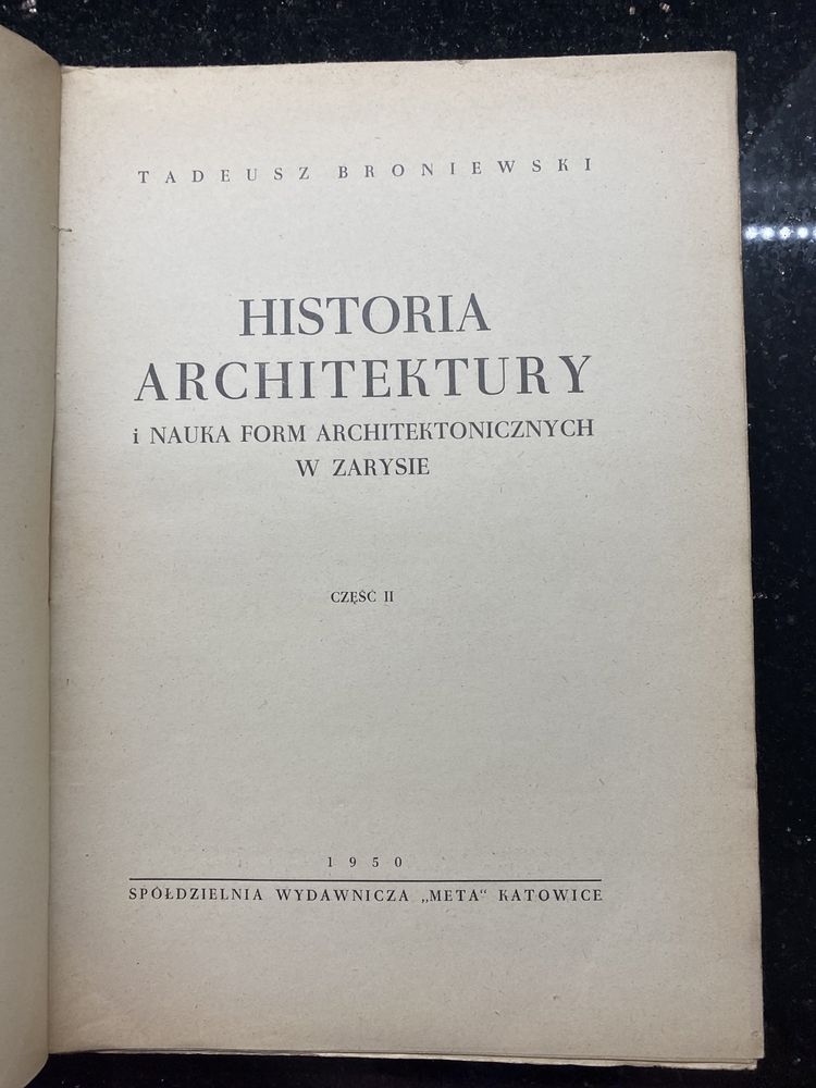 Historia Architektury Tom II 1950