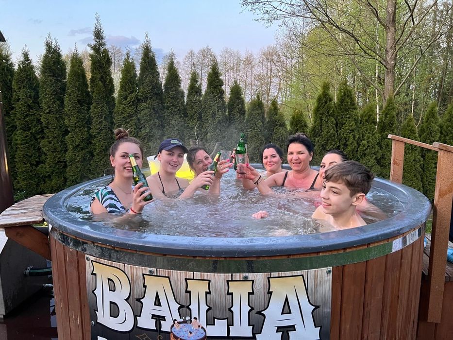 Największa MOBILNA Balia Bania z Jacuzi SPA do WYNAJĘCIA 8-10 osób