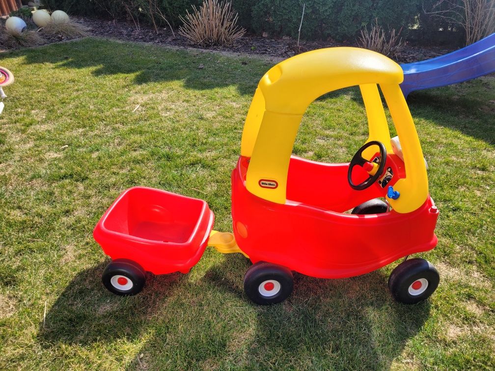 Jezdzik little tikes cozy coupe z przyczepka