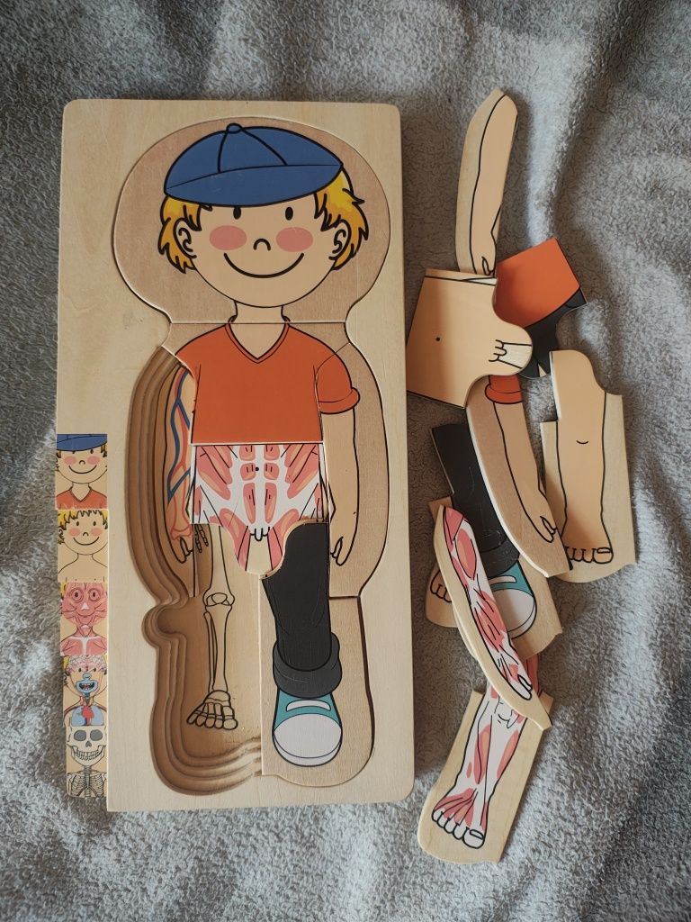Playtive układanka drewniana ciało chłopiec