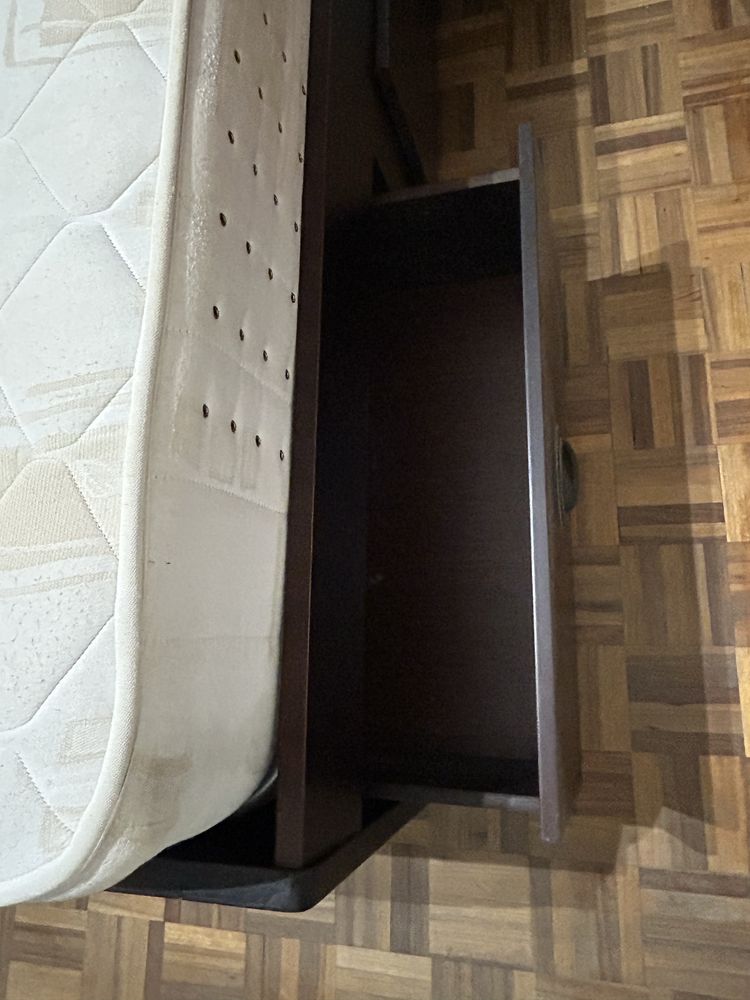 Cama de casal com gavetas + Colchão