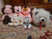 Мягкие игрушки из Германии- мишка,зайчик,собачка, обезьяна