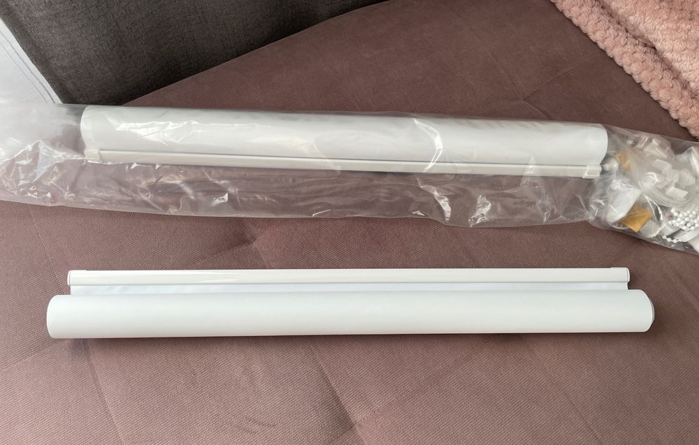 Nowe białe rolety okno, balkon drzwi 2 sztuki