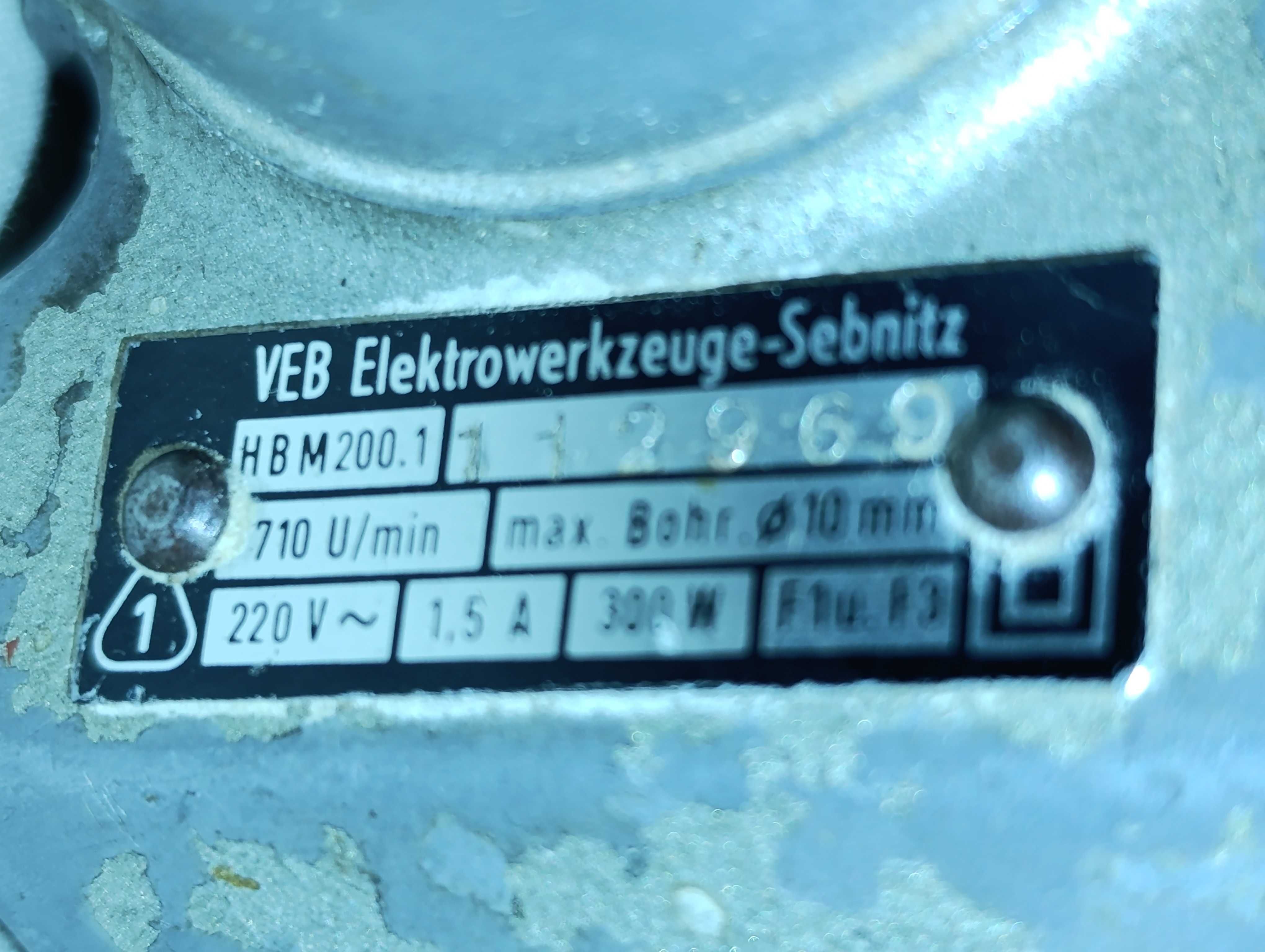 stara wiertarka produkcji DDR - HBM 200.1 - PRL