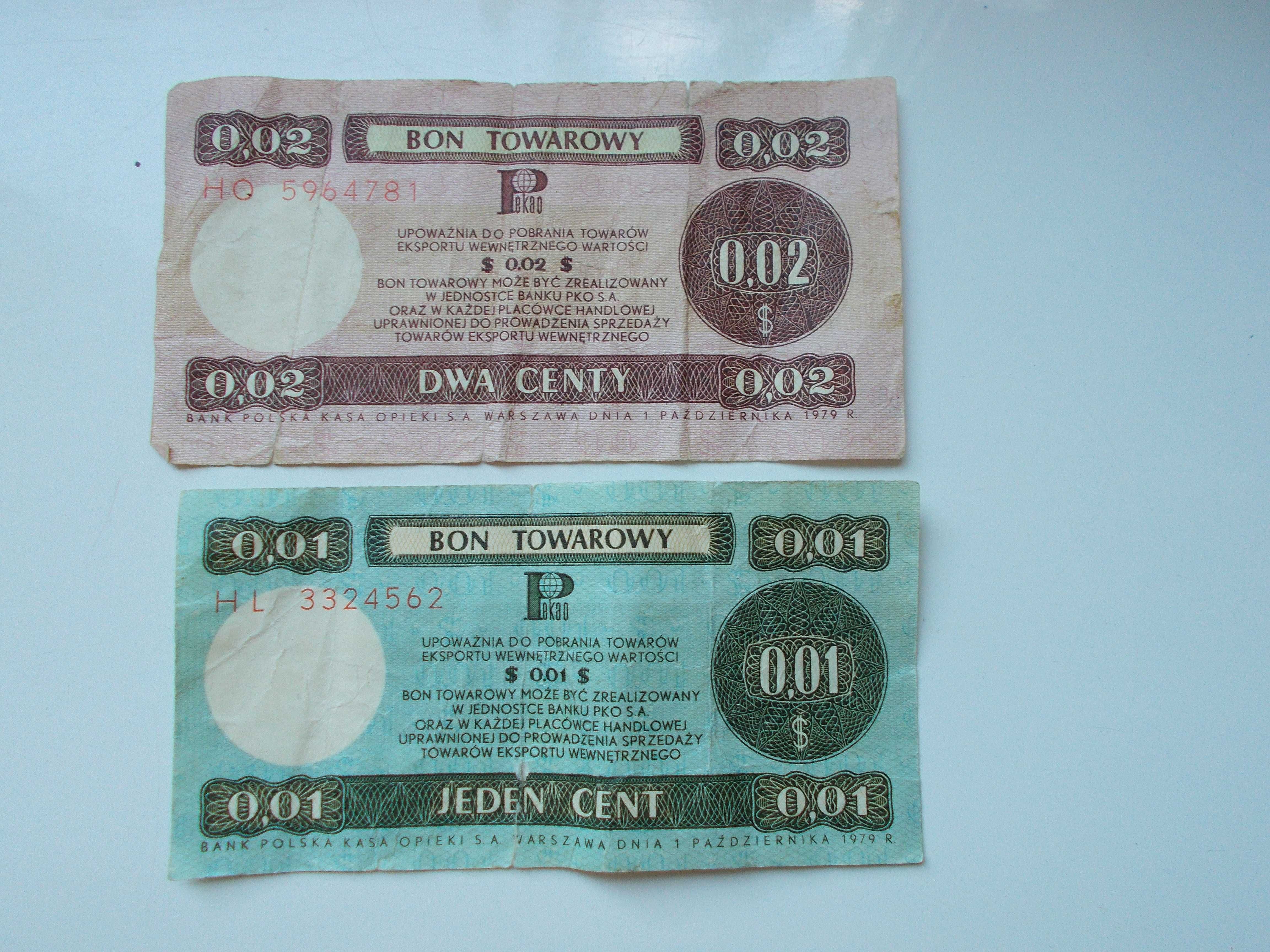 Witam. banknoty różne.
