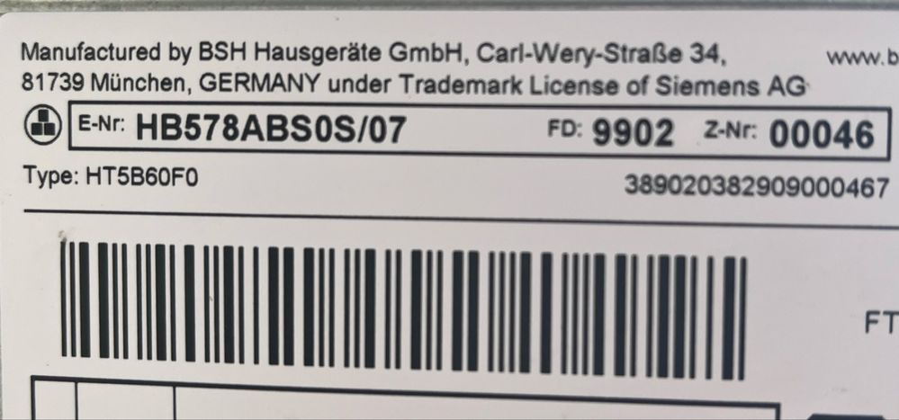 2020рік Духовка електрична Siemens духовой шкаф Made in Germany