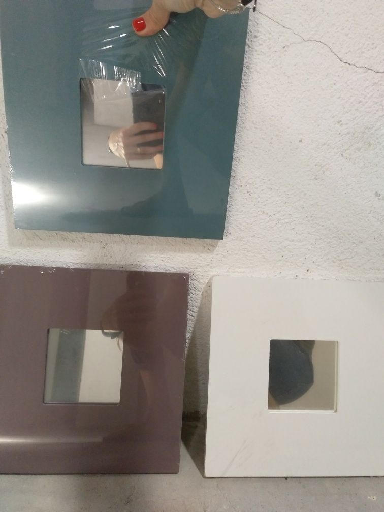 Conjunto 3 espelhos emoldurados