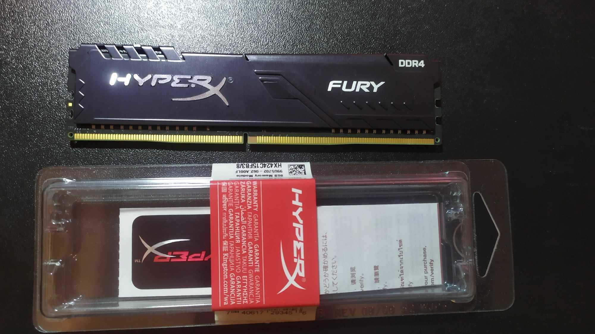 Pamięć Ram DDR4 HyperX Fury 1x8GB 2400MHz CL15 DIMM