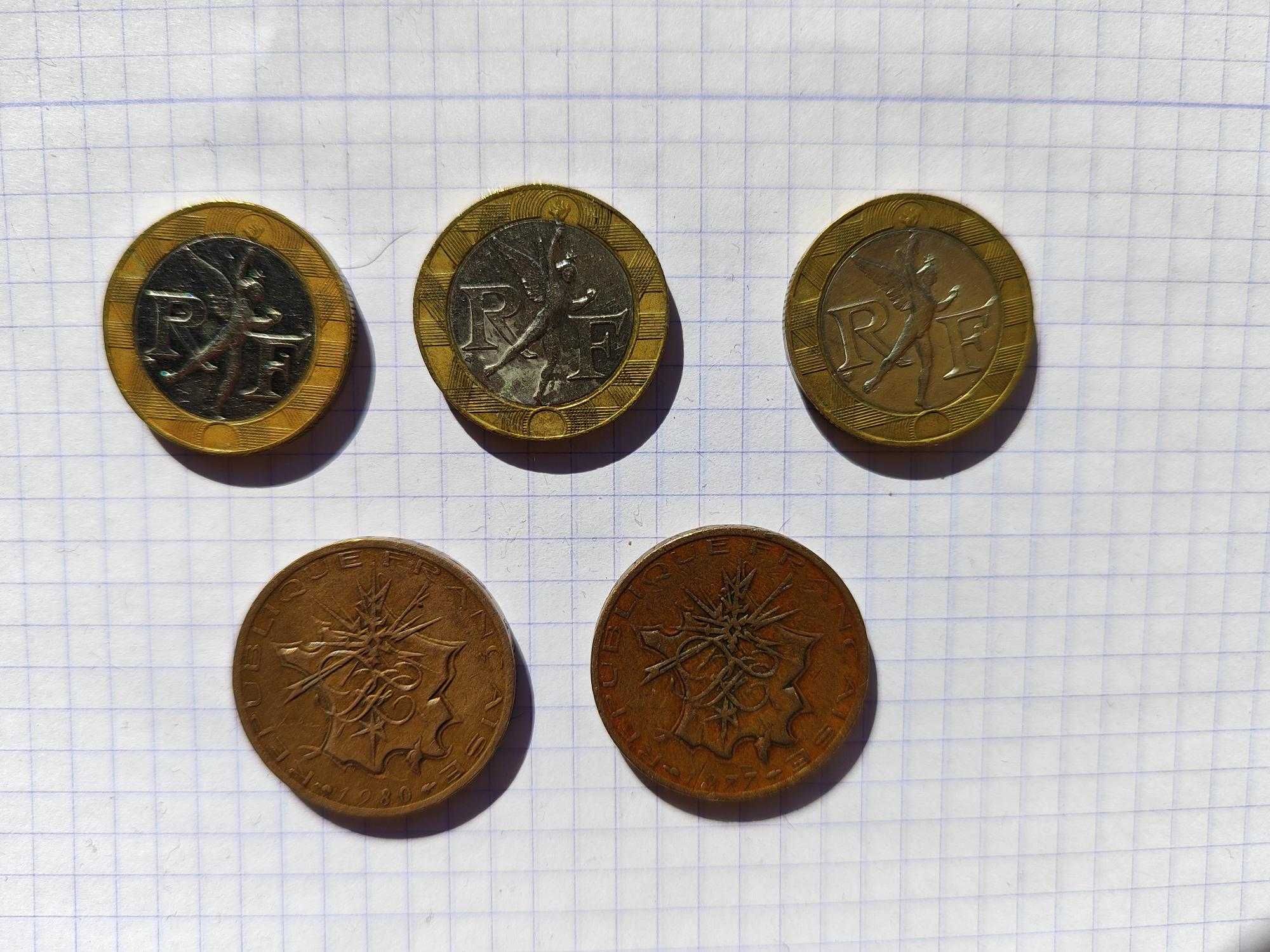 Lote de 29 moedas de França pré euro (todas diferentes)