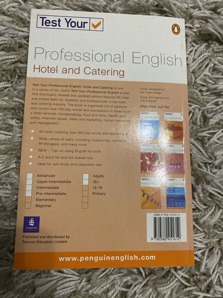 Test your Professional English. Hotel and Catering