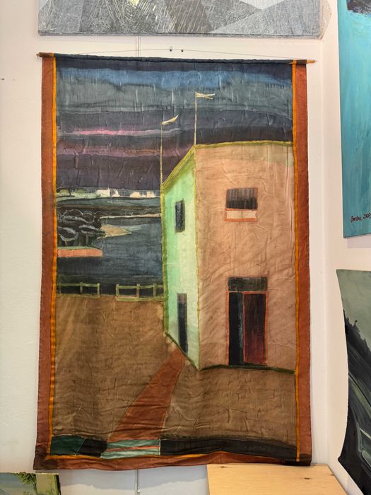 obraz na jedwabiu "Dom" Joanna Stasiak, 2010, tajemniczy, nieoczywisty