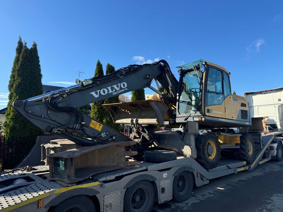 Volvo EW160D KOPARKA KOŁOWA // PODPORY PŁUG / LEMIESZ // 4 ŁYŻKI