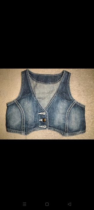 Kamizelka dziewczęca jeans