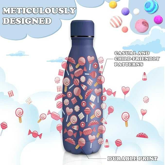 HoneyHolly Butelka na wodę ze stali nierdzewnej, termos, 350 ml