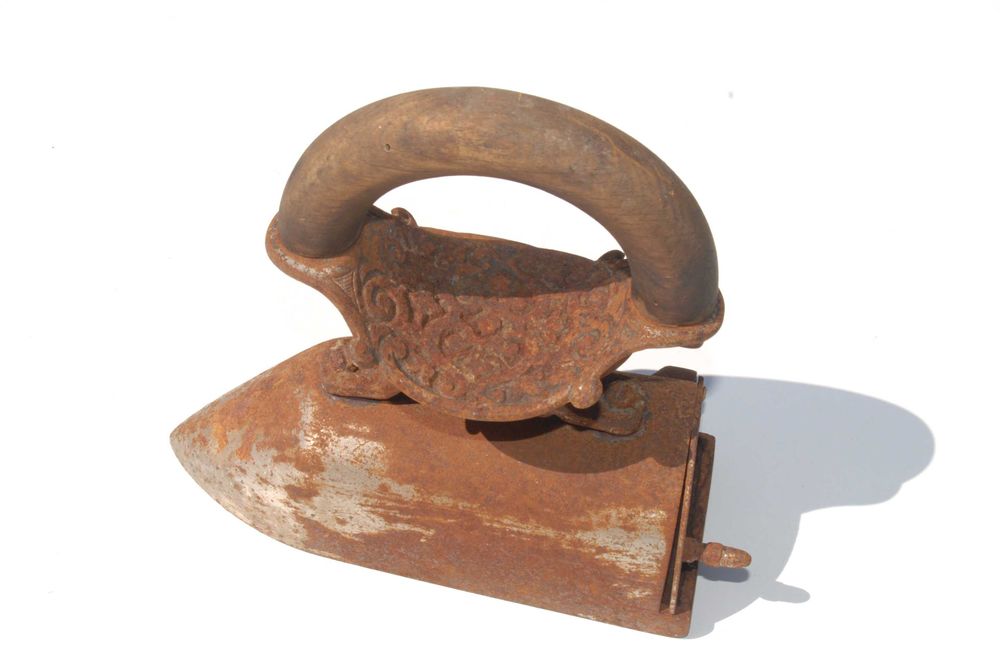 Stare żelazko przedwojenne sygnowane judaica unikat kolekcjonerski