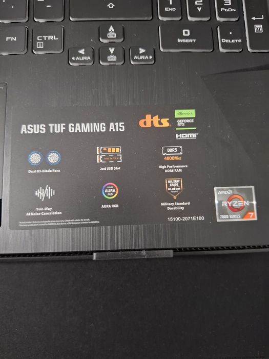 Portátil ASUS TUF Gaming A15 - 15,6″ 144 Hz • Ryzen 7 7435HS • RTX 205