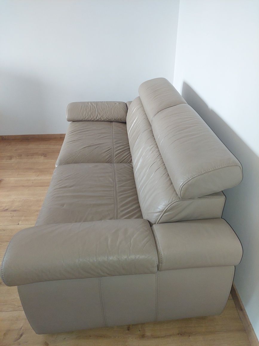 Kanapa skórzana z funkcją spania