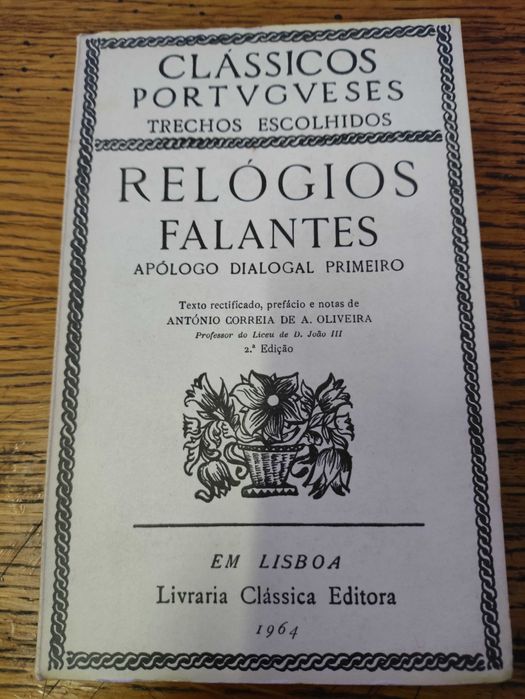 4 Livros Antigos Clássicos Portugueses Trechos escolhidos