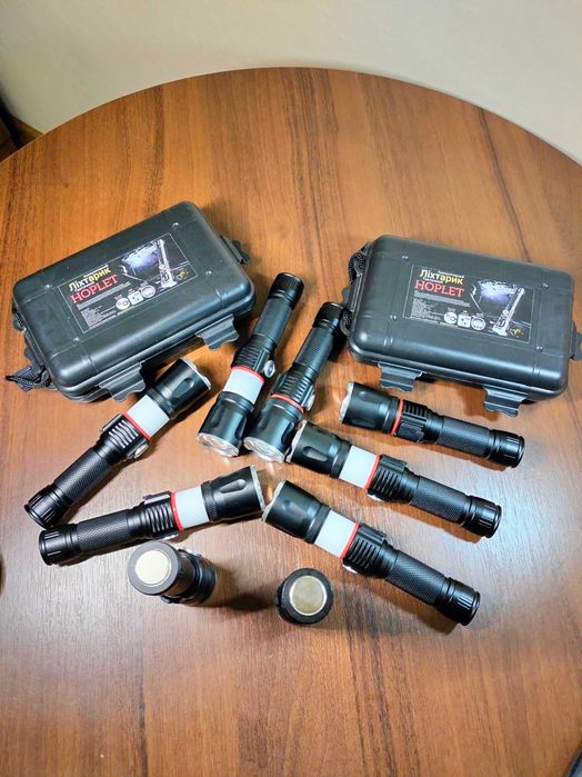 ТОП ПРОДАЖ! Потужний акумуляторний ліхтар фонарь алюмінієвий