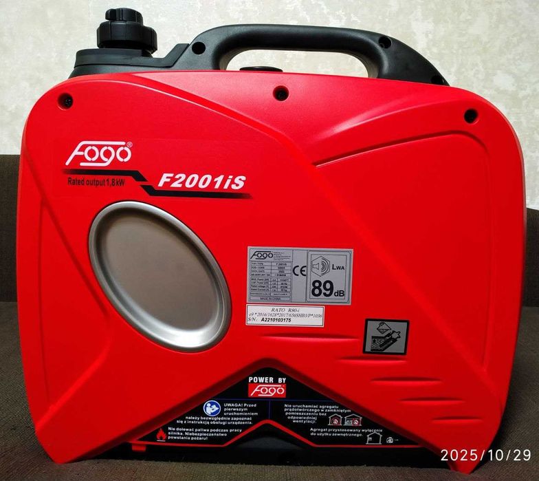 Инверторный генератор Fogo F2001iS + Масло и аксессуары