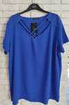 Womanary wesele komunia zdobiona tunika plus size xxxl 50 52 cyrkonie