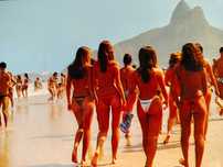 Conjunto 3 Cartões postais Vintage Praia de Ipanema Rio de Janeiro