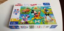 Puzzle myszka miki duże elementy 60 sztuk jak nowe