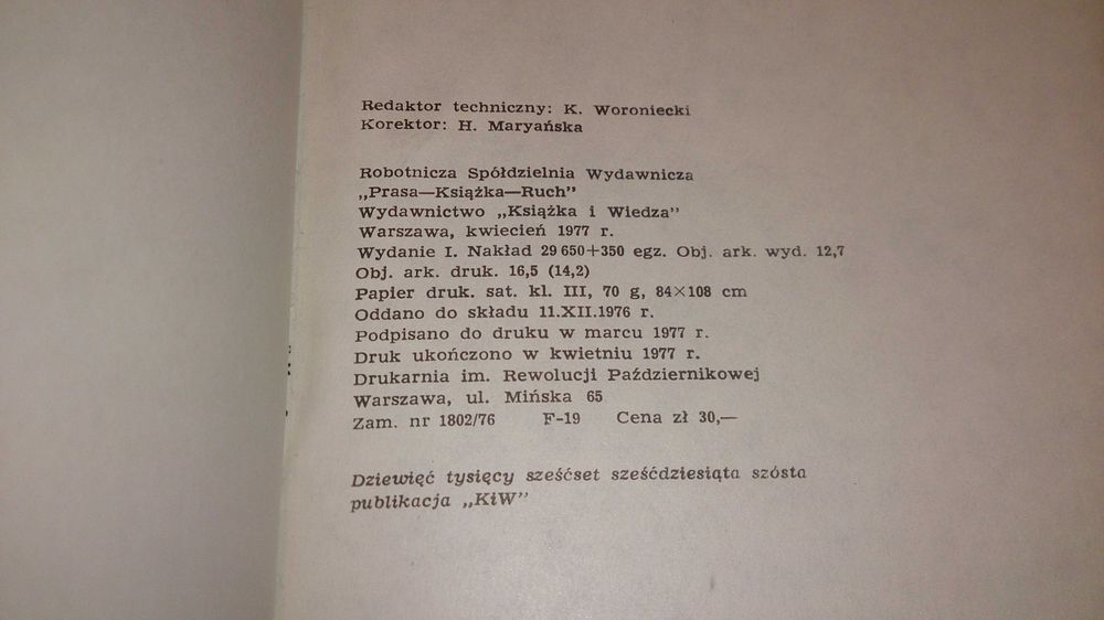 Maksymilian Berezowski „Bóg kocha Amerykę”, KiW, 1977 (Książka)