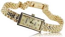Prześliczny 14K 585 złoty damski zegarek Geneve lw057y Warszawa biżute