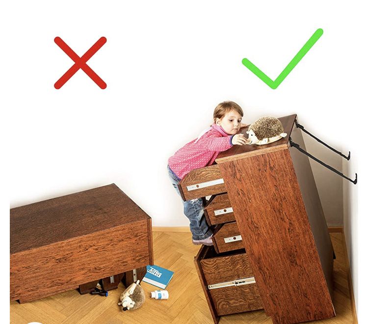 Conjunto de correias de móveis para proteção infantil