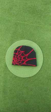 Handmade ręcznie robiona czapka goth punk Y2K drill streetwear spiderm
