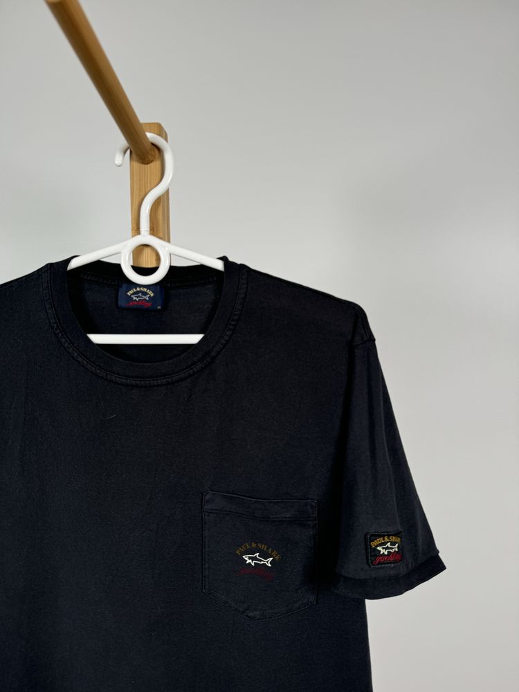 Paul & Shark t-shirt czarna koszulka M