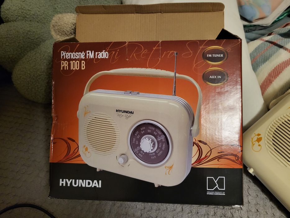 Radio stylowe ecrii 24/16 cm nowe