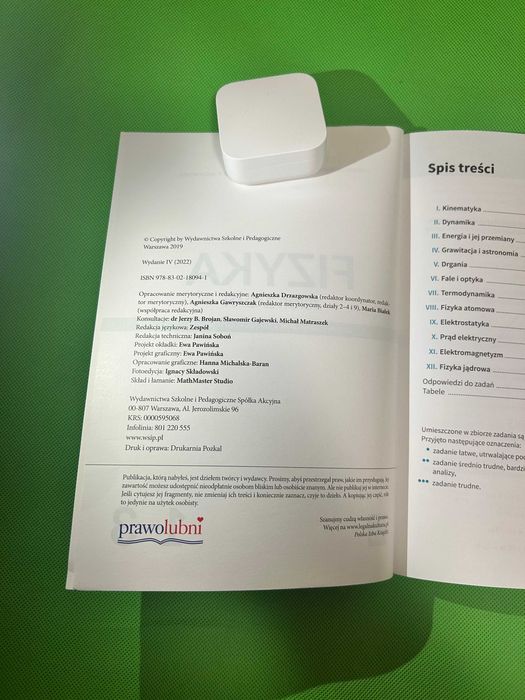 Fizyka 1-3 - zbiór zadań - WSiP - Fizyka 2022