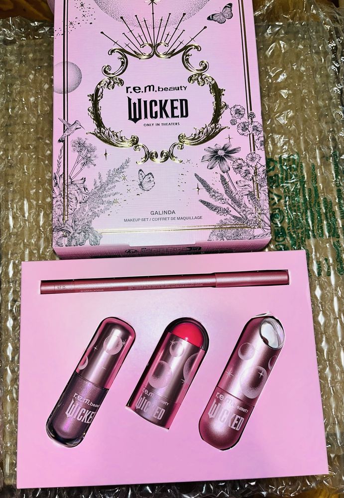 REM Beauty Galinda makeup set Wicked movie