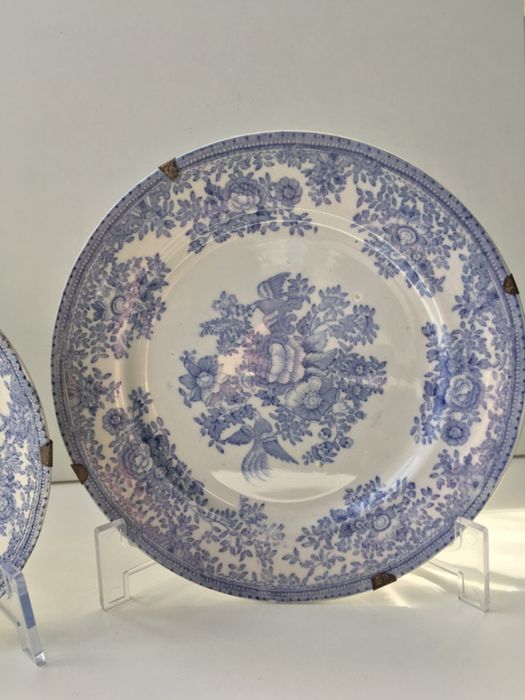 Dois pratos porcelana, anos 50