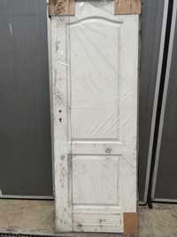 Drzwi łazienkowe WC 70 lewe białe tłoczone Włoszczowa