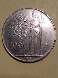 Moedas de 100 Liras 1966/75/76/79 Itália