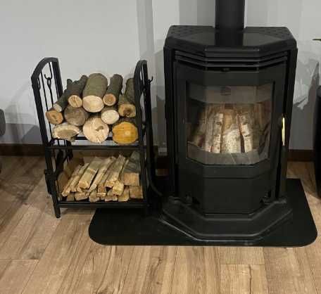 Nowy Stojak Na Drewno Kominkowe Metalowy Z Akcesoriami Kosz Do Kominka