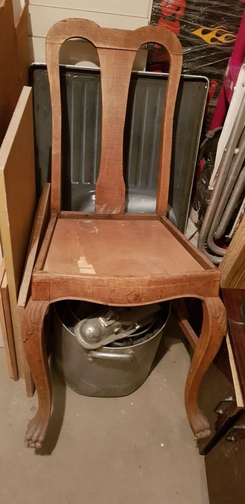 Krzesło drewniane stylowe do renowacji