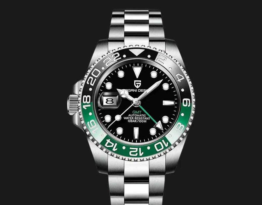 Pagani Design PD-1662 GMT-MASTER 40MM 100M Nowy,GW 12 miesięcy Zielony