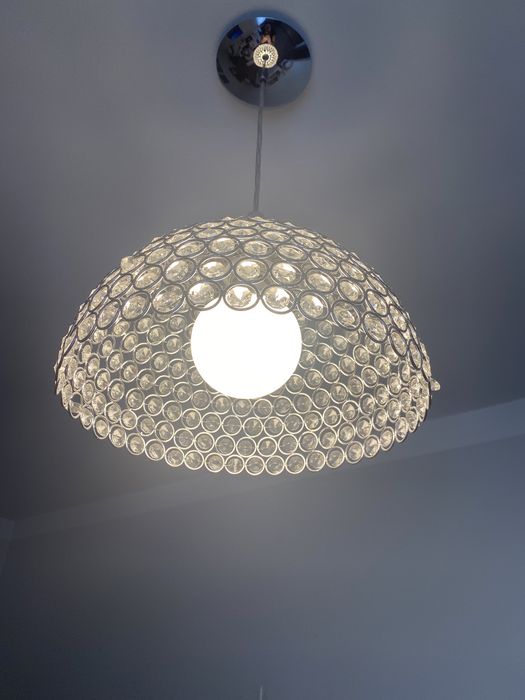 Lampa sufitowa z kryształkami