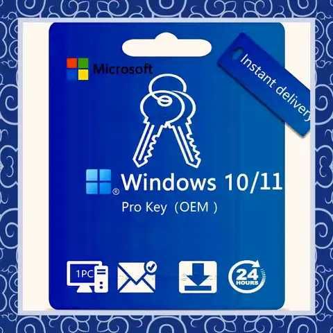 Windows 11 Pro 10 про ключ активації, електронна ліцензія OEM  RETAIL