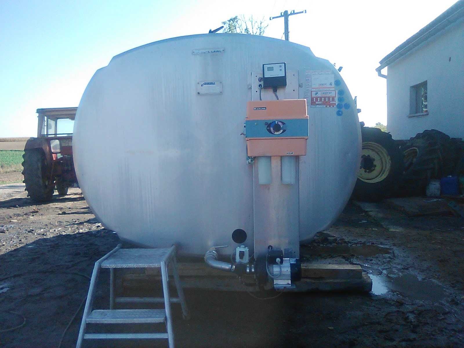 Schładzalnik, zbiornik do mleka na mleko Alfa Laval - Prominox 6200 l.