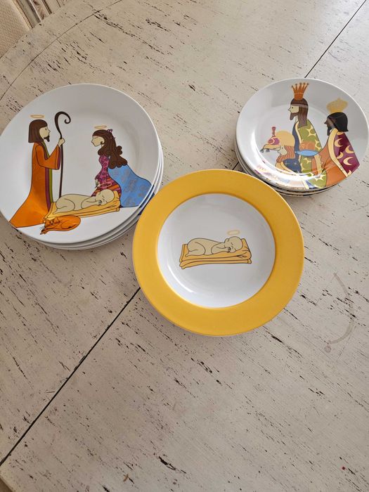 Serviço de Natal da Loja do Gato Preto, em porcelana