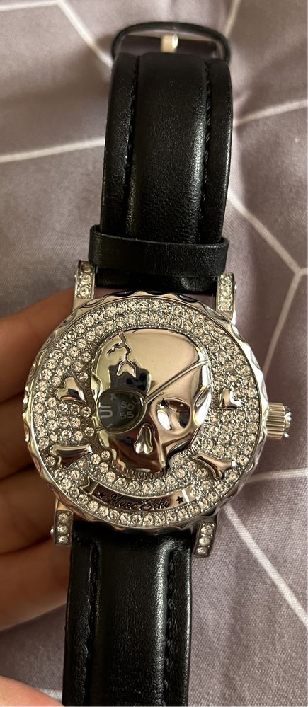 Marc Ecko Relógio Edição Limitada "Skull with Diamonds" novo. 43 - 46 mm